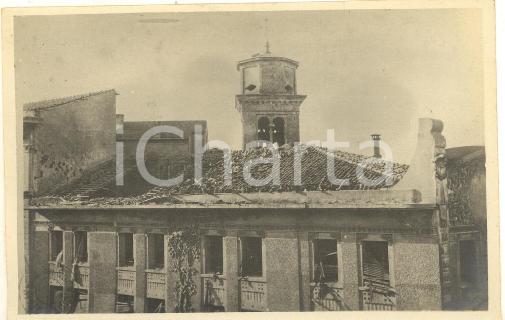 Fotografia d epoca originale 1918 WW1 PADOVA Bombardamenti austriaci  Corso del Popolo  Foto 13x9 1