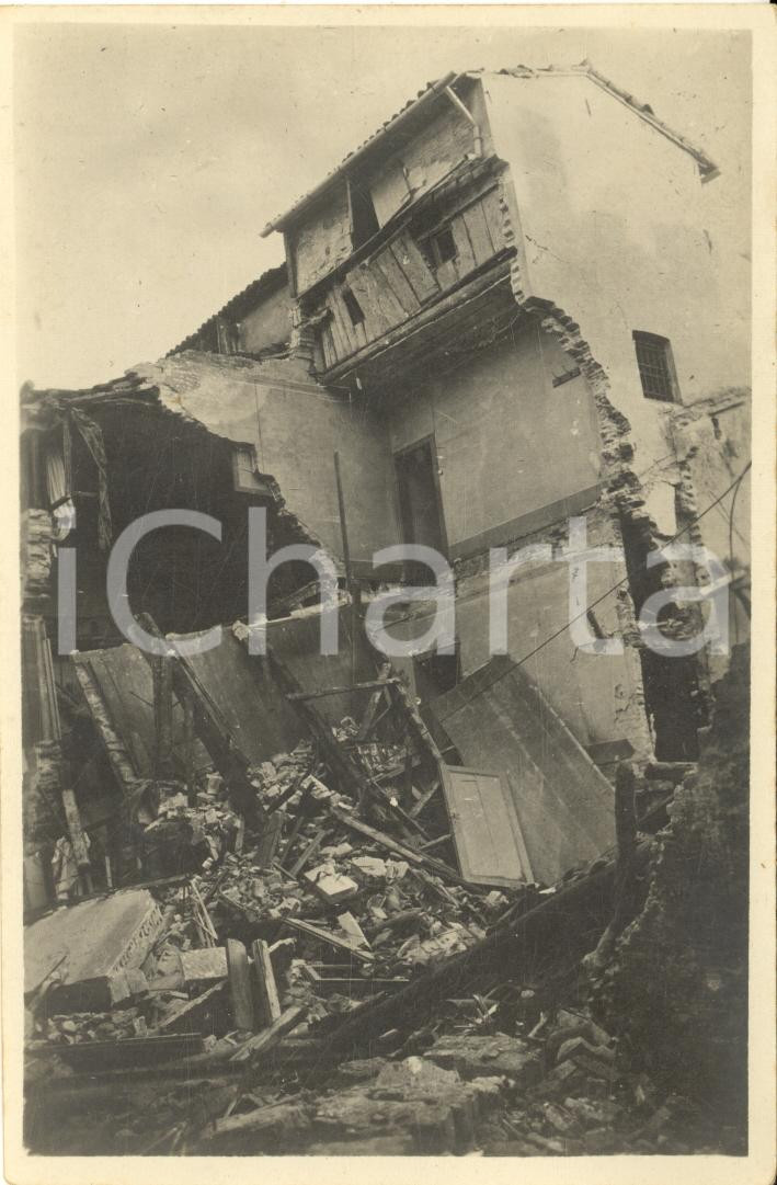 Fotografia d epoca originale 1917 WW1 PADOVA Bombardamenti austriaci  Casa Volto dell Ovo  Foto 9x13 1