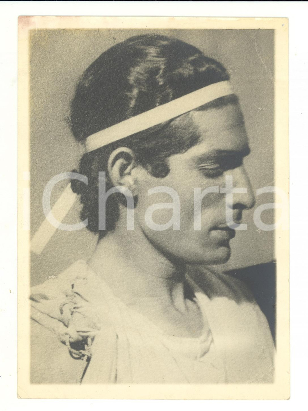 Fotografia d epoca originale 1940 ca TEATRO FRANCIA Ritratto di Marcel LUPOVICI in costume classico  Foto 1