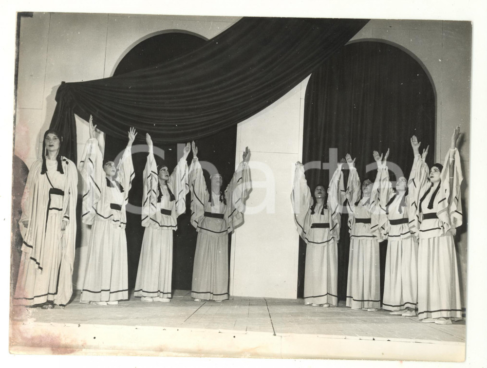 1955 ca AUTUN Théâtre Antique - Compagnia Marcel LUPOVICI - "Elettra" - Foto