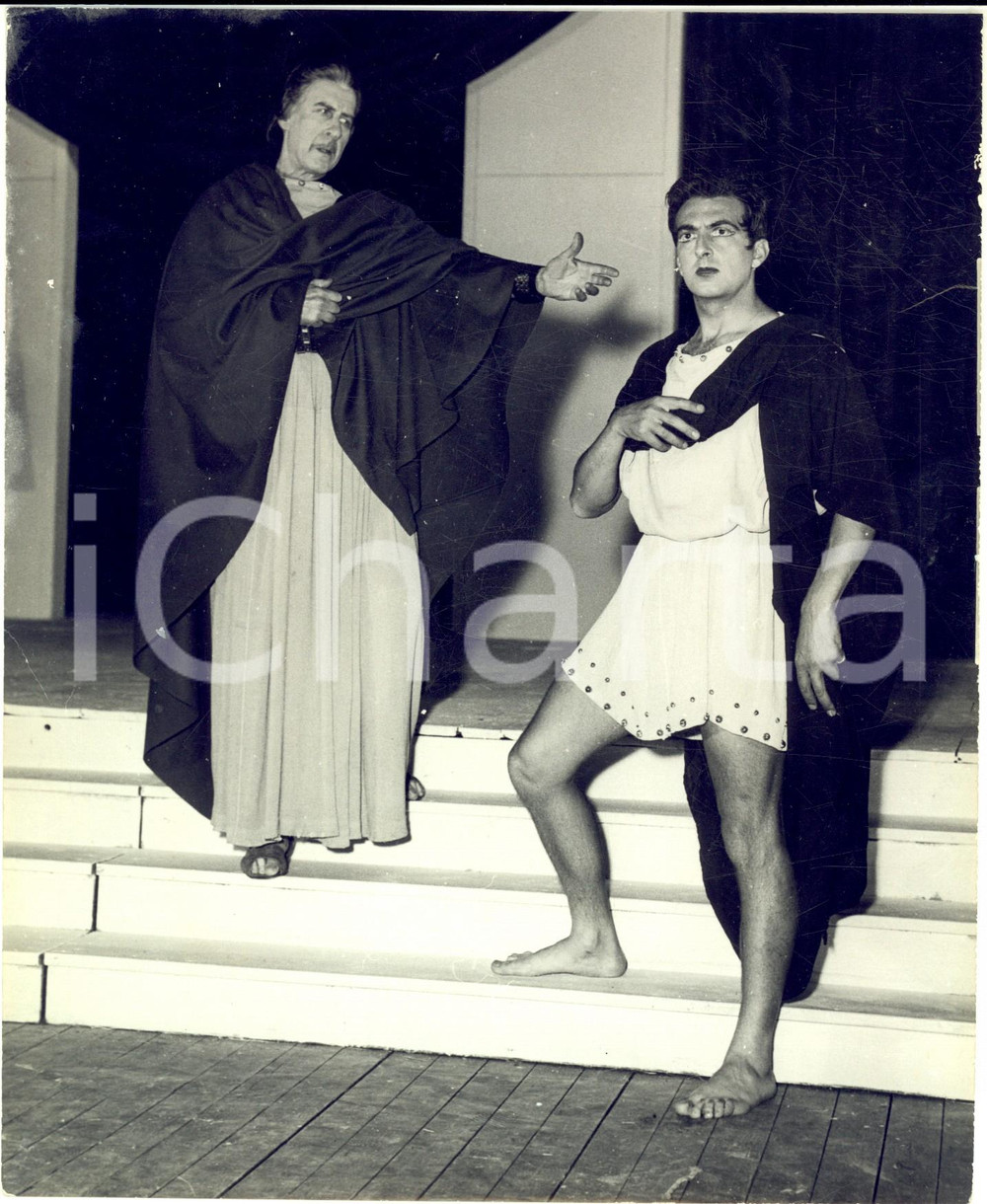 1955 ca AUTUN Théâtre Antique - Compagnia Marcel LUPOVICI - "Elettra" Foto 18x22
