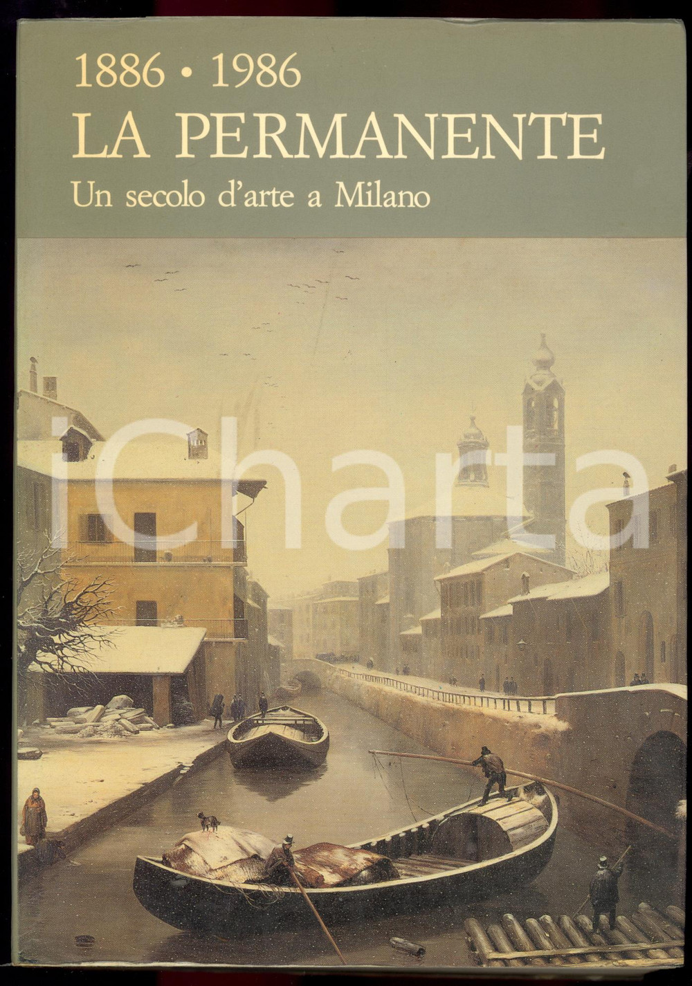 1986 LA PERMANENTE - Un secolo d'arte a Milano 1886-1986 *Catalogo della mostra Catalogo della mostra allestita al Palazzo della Permanente di Milano dal 9 giugno al 14 settembre 1986. EDITORE: Societ&agrave; per le Belle Arti ed Esposizione Permanente - MilanoPAGINE: 577DIMENSIONI: 17x24 cm  CONDIZIONI: FAIR (buone condizioni interne, ma piegature da lettura e abrasione al dorso)    originale e autentica 1