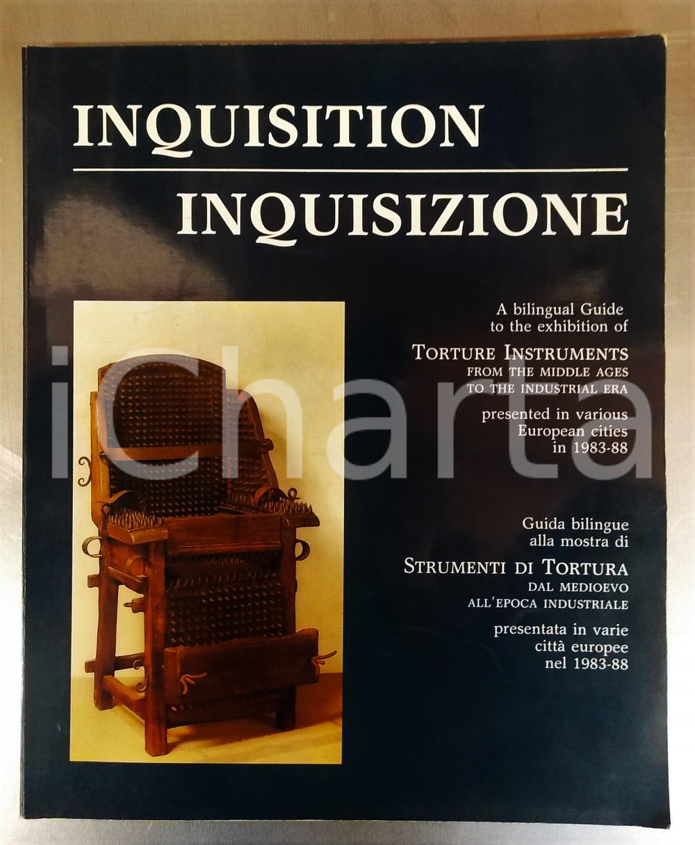 Libro, pubblicazione d epoca 1986 Robert HELD Inquisizione  Guida bilingue mostra Museo Criminologia Milano 1