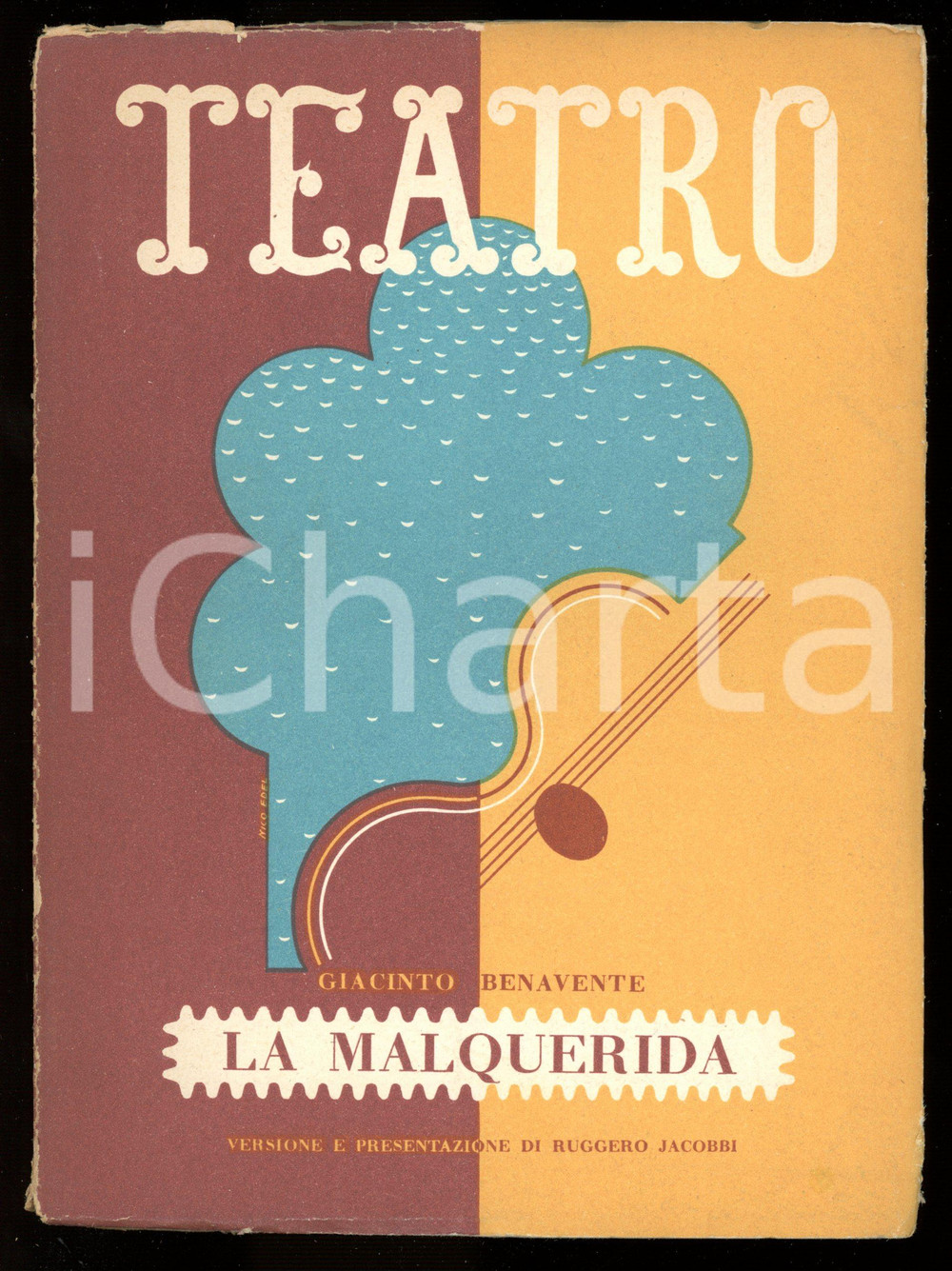 1943 TEATRO "La Malquerida" di Giacinto BENAVENTE - Rivista serie I - Vol. VI Rivista teatrale d'epoca, contenente "La malquerida" nella versione di Ruggero Jacobbi.EDITORE: S.E.T. Torino - Edizioni de "Il Dramma"PAGINE: 77 FORMATO: 15x20 cm CONDIZIONI: FAIR (buone condizioni interne, ma abrasioni e segni d'uso in copertina)    originale e autentica 1