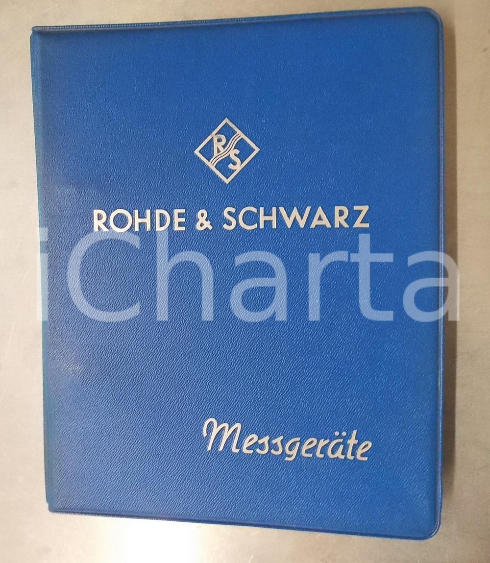 Libro, pubblicazione d epoca 1950 ca ROHDE & SCHWARZ MessgerÃ¤te Tonfrequenz  Dezimetertechnik  Katalog 1