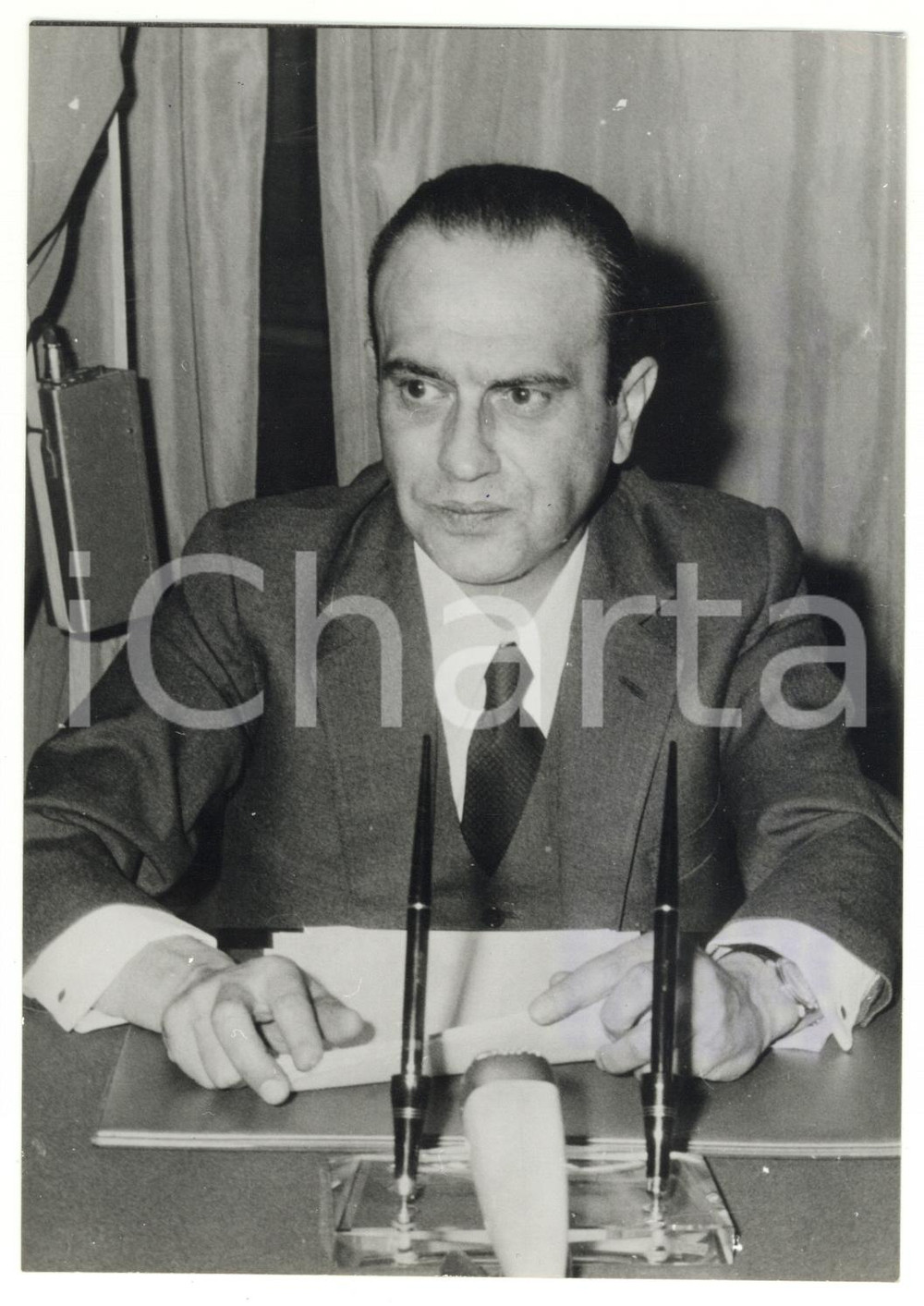 1971 PALERMO - ANTIMAFIA Ritratto di Francesco CATTANEI - Foto 13x18 cm