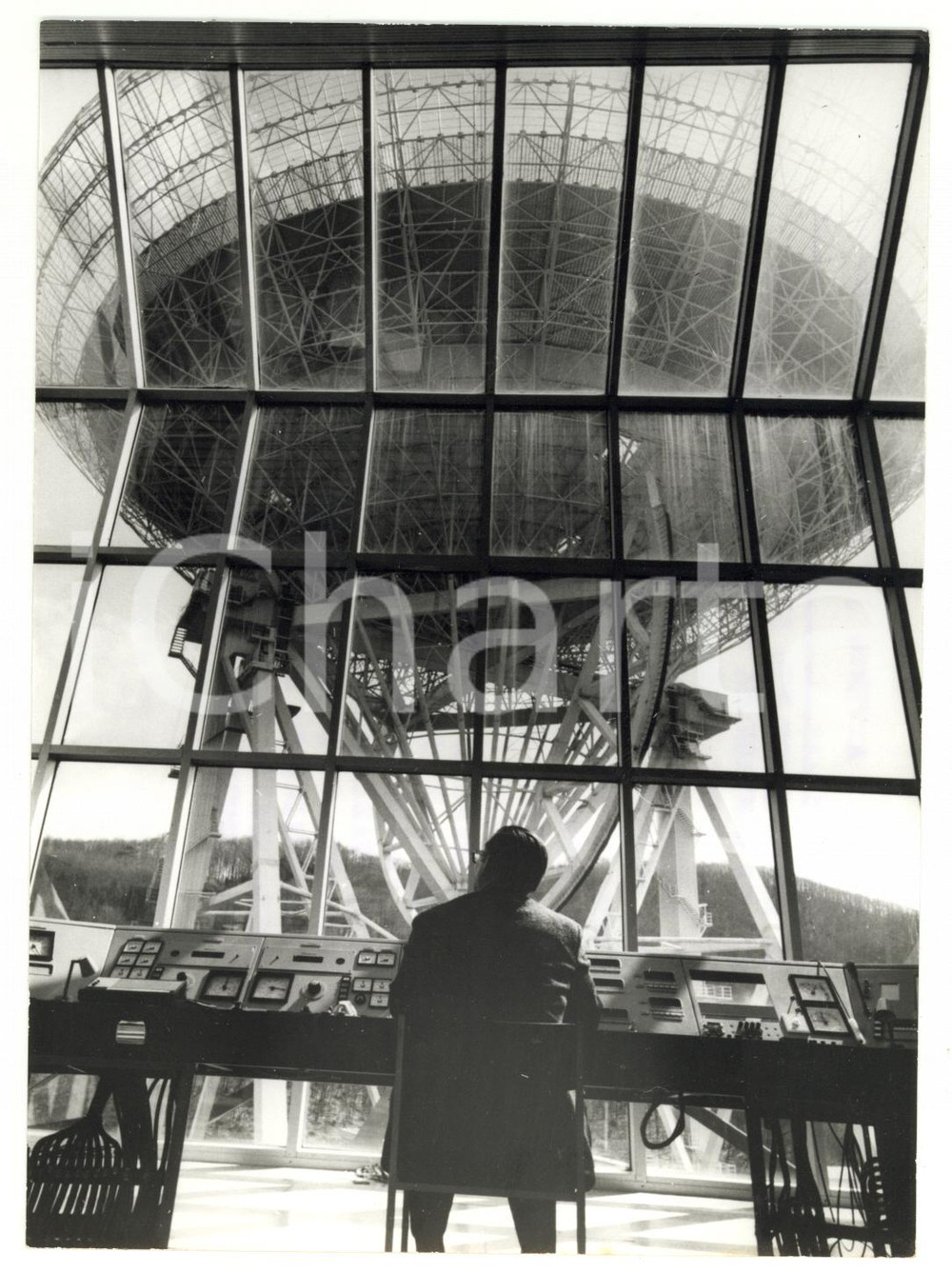 1971 EFFELSBERG Radiotelescopio comandato dall'istituto MAX PLANCK *Foto