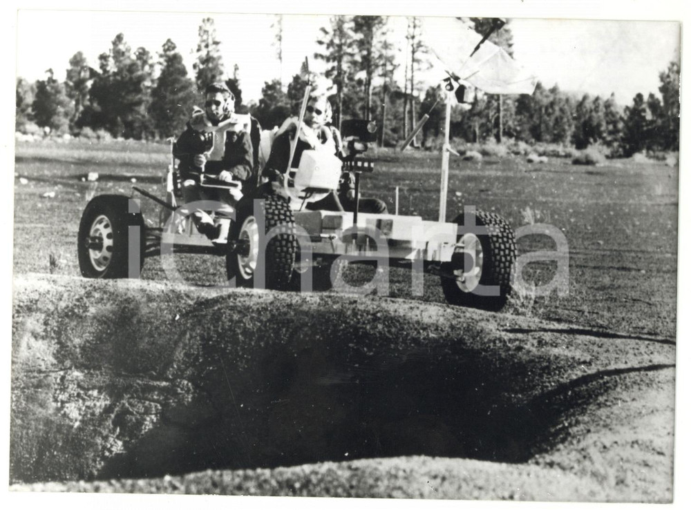 1970 ca USA Addestramento di David SCOTT e James IRWIN su simulatore GROVER