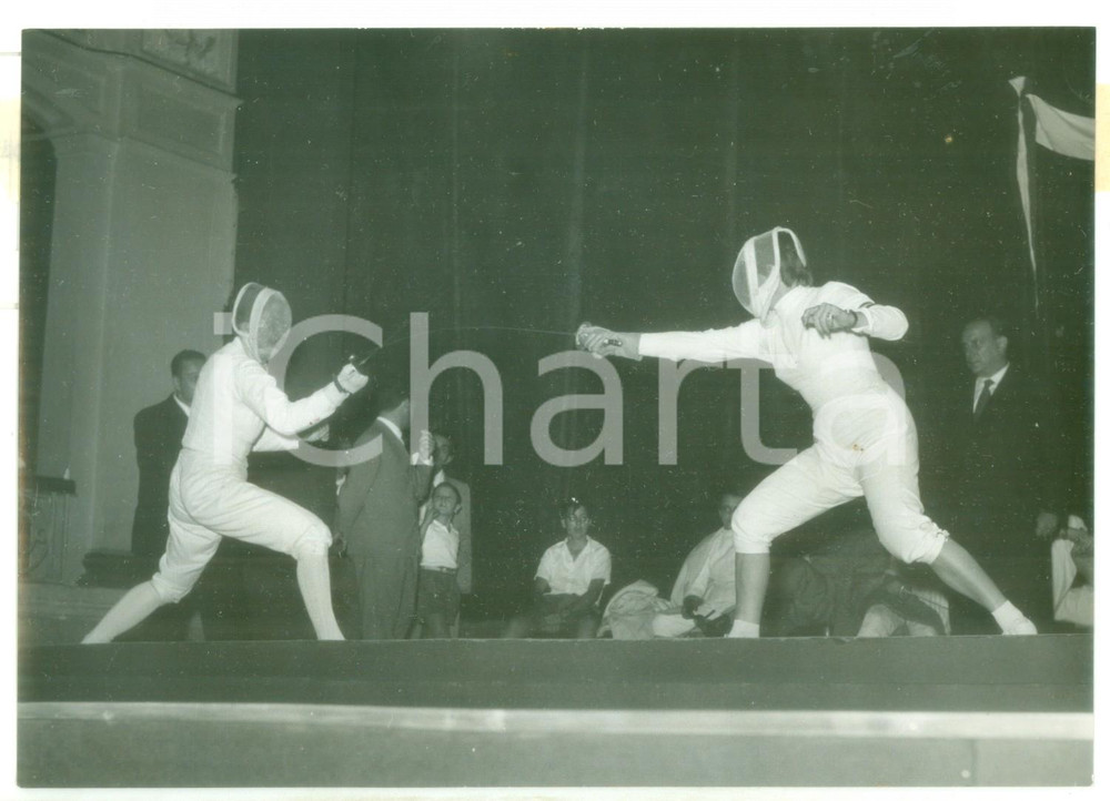 1950 ca PALERMO Campionato femminile FIORETTO Renée GARILHE contro Irene CAMBER