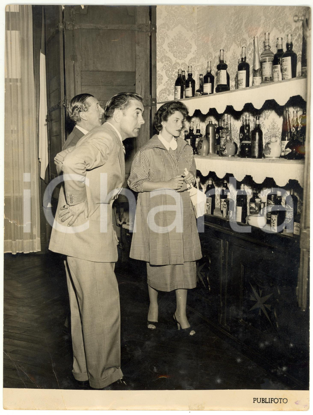 1953 PESSIONE Stabilimento MARTINI & ROSSI - Linda CHRISTIAN e Tyrone POWER FOTO