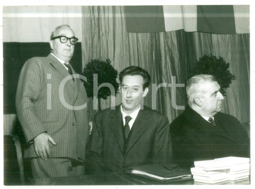 1957 VALDAGNO Premio MARZOTTO - Orio VERGANI - Mario LENZI - Carlo BO *Foto 