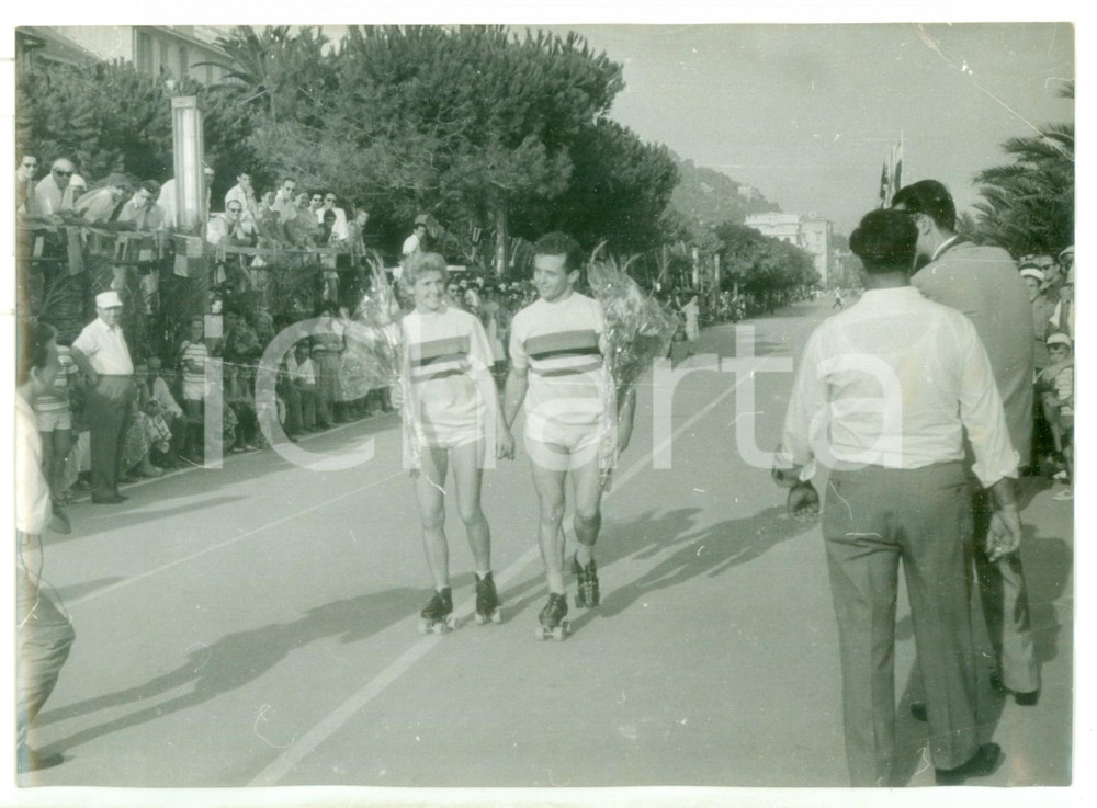 1958 FINALE LIGURE Pattinaggio corsa su strada - Alberta VIANELLO e Sergio ROSSI