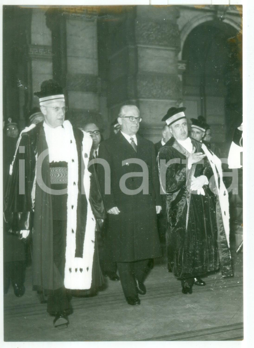 1958 ROMA Palazzo di Giustizia - Giovanni GRONCHI Ernesto EULA Ugo GIGLIO - Foto