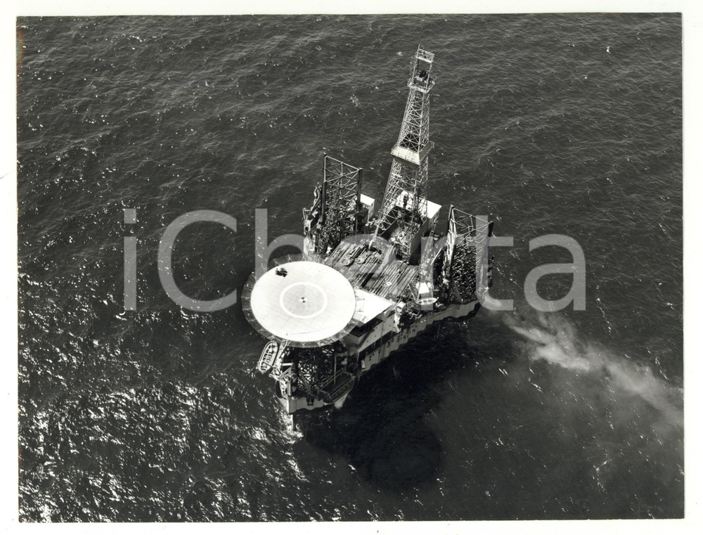 1970 ca RAVENNA Sonda di perforazione SAIPEM per estrazione metano *Foto 24x18
