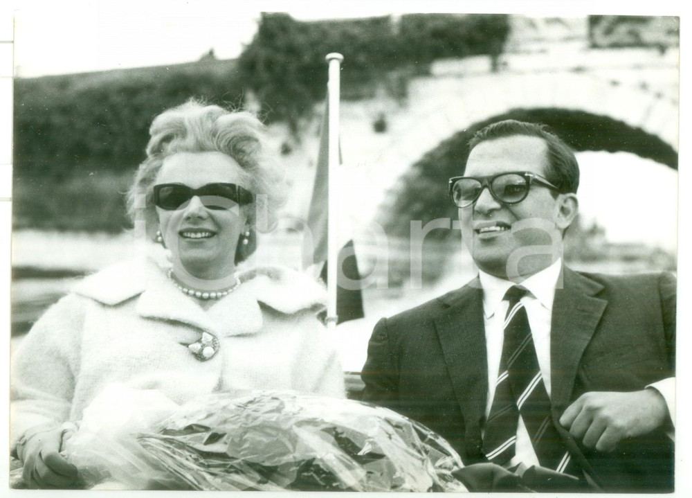 1959 VENEZIA L'attrice Eva GABOR in città per le vacanze *Fotografia 18x13 cm