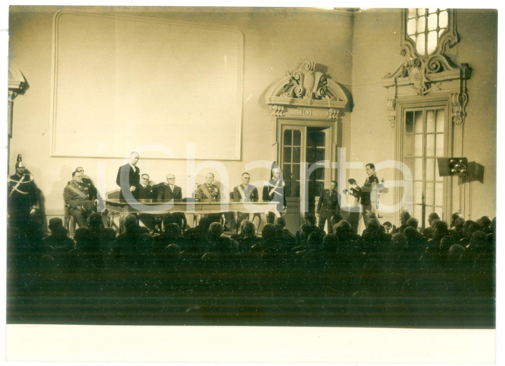 1957 TORINO Scuola Applicazione Esercito - Giovanni GRONCHI inaugura nuovo anno
