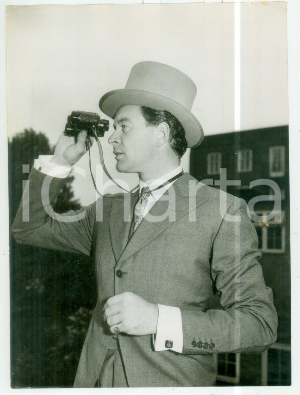 1957 BBC The Calendar - Tony BRITTON portraying the racehorse owner Garry ANSON