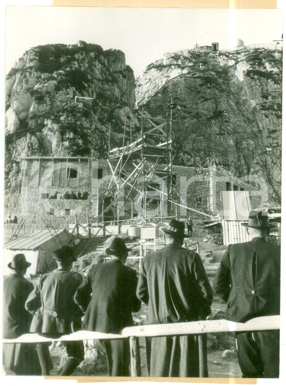 1953 GERMANY Highest TV trasmitting station in construction *Photo 15x20