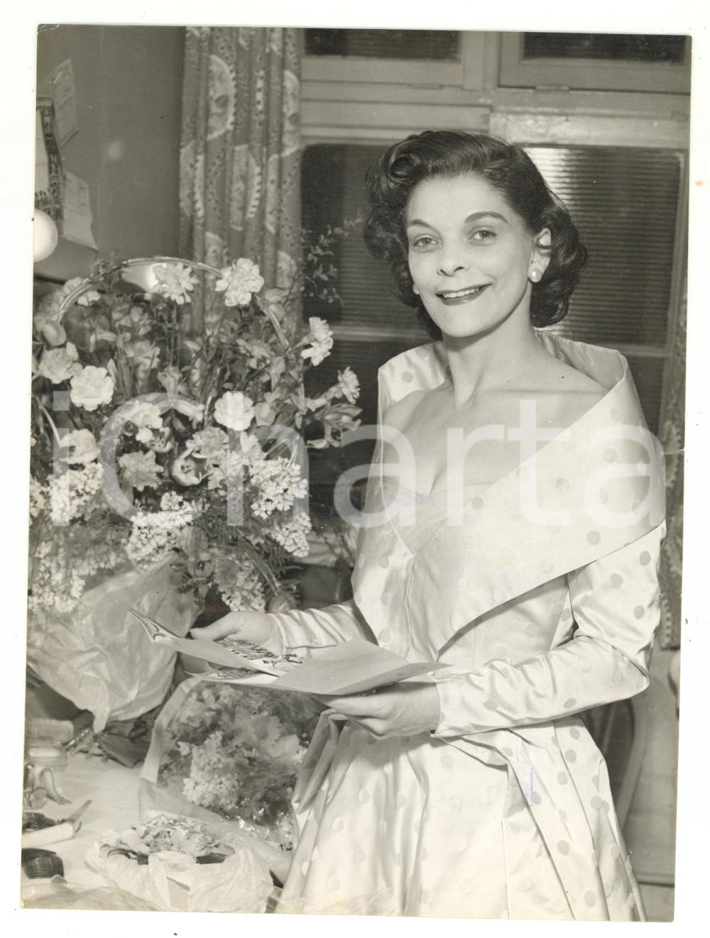 1957 LONDON Arts Theatre Club - Actress Madalena NICOL portrait *Photo 15x20