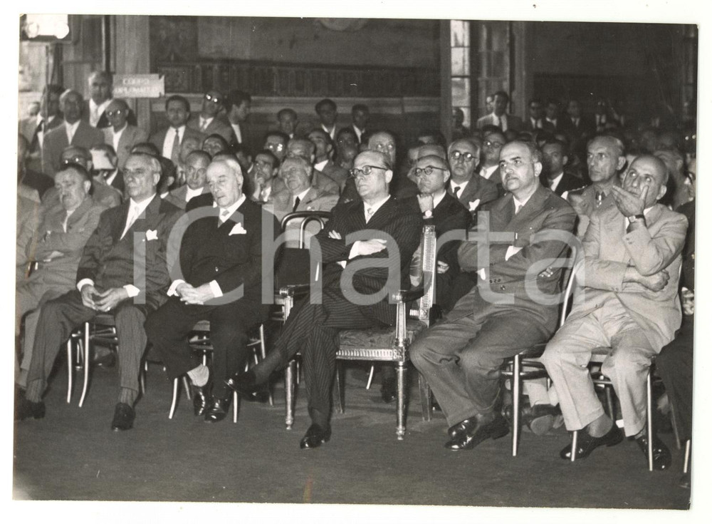 1955 ca ROMA Giovanni GRONCHI a una cerimonia ufficiale *Foto 18x13