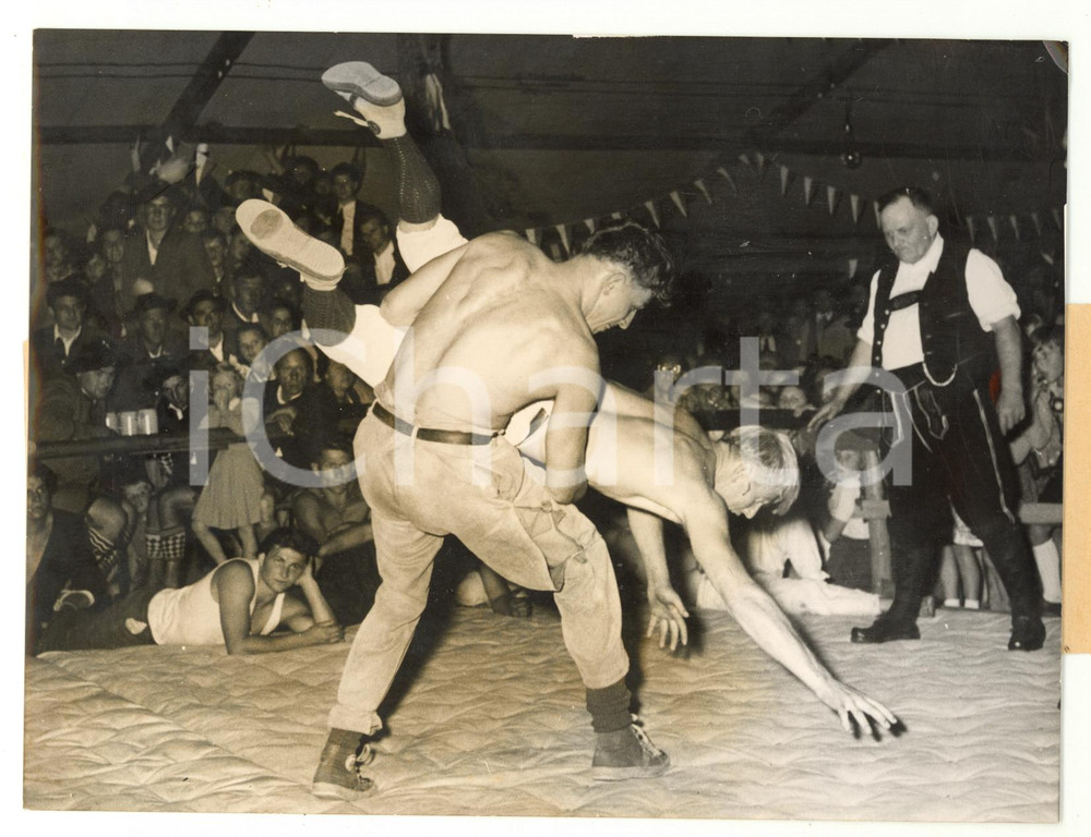1953 MIESBACH The folcloristic "Rangeln" game *Photo 20x15
