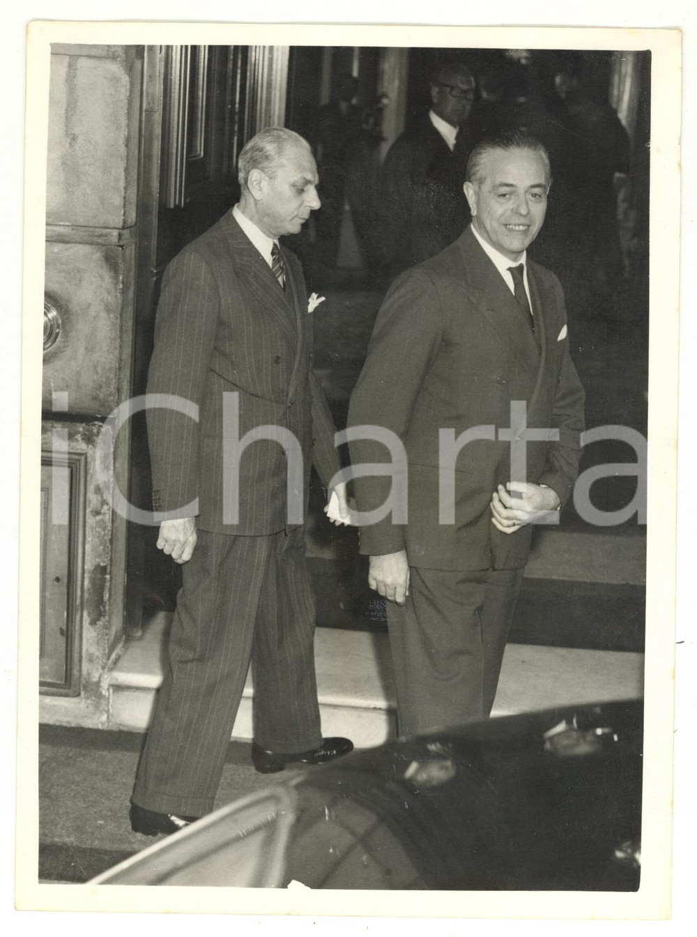 1956 LONDON Gaetano MARTINO arriving for the Suez Canal Conference *Photo 20x15