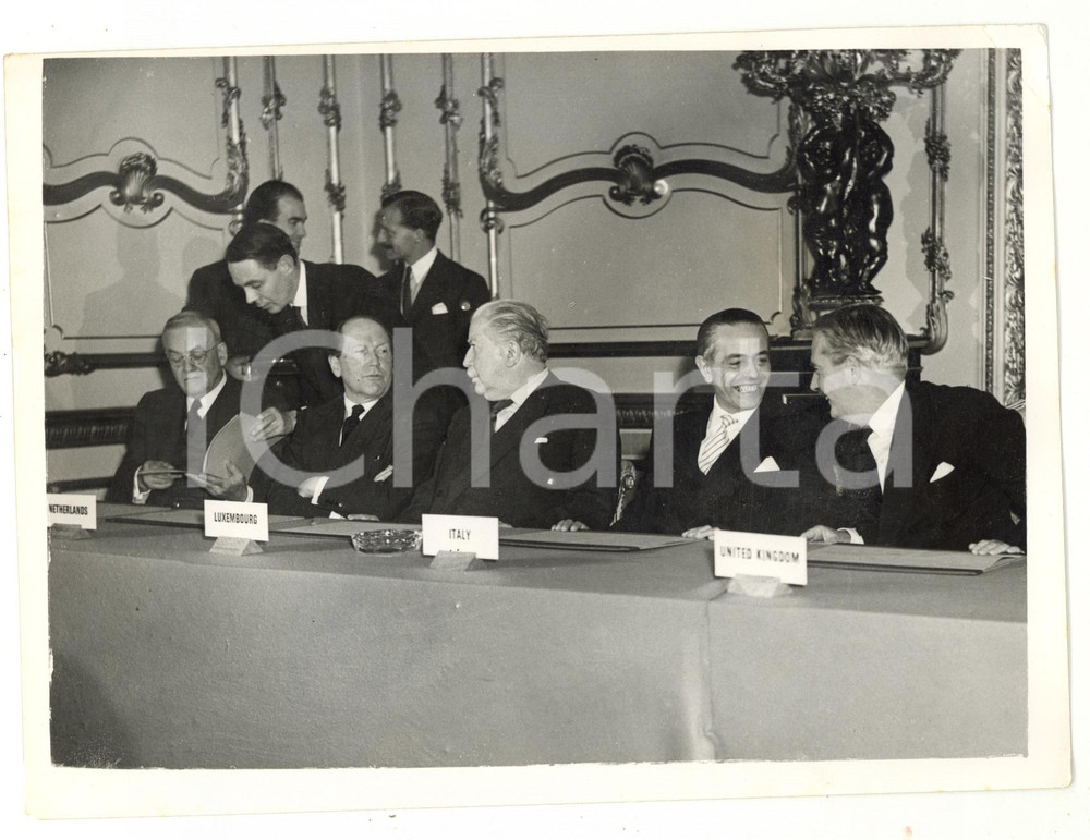 1956 LONDON Agreement reached at Nine-Power Conference - Gaetano MARTINO *Photo