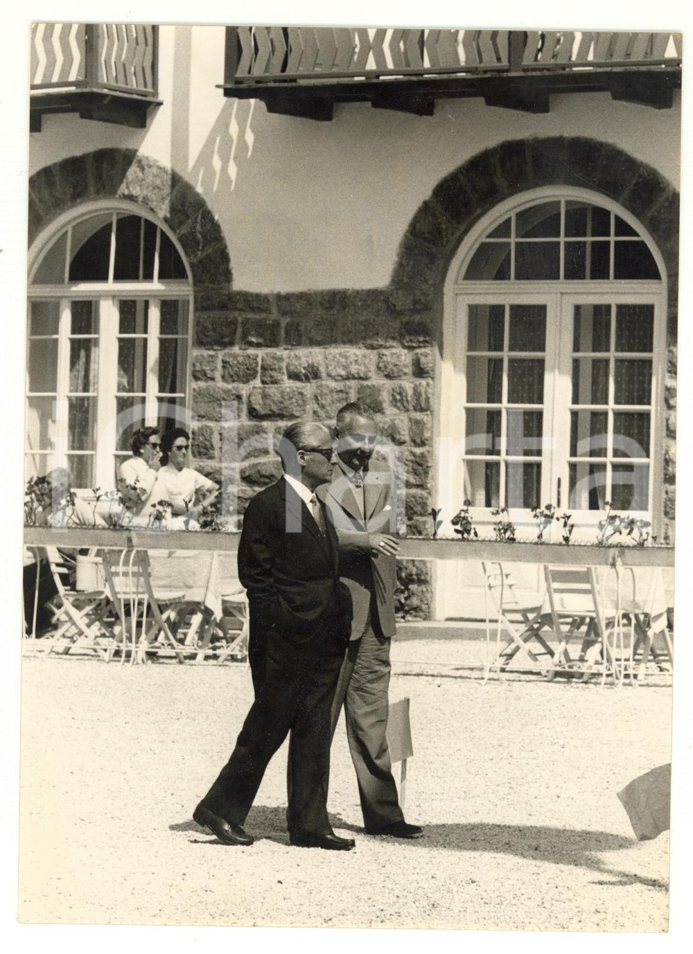 1957 SAN MARTINO DI CASTROZZA Giovanni GRONCHI in vacanza *Foto 18x13