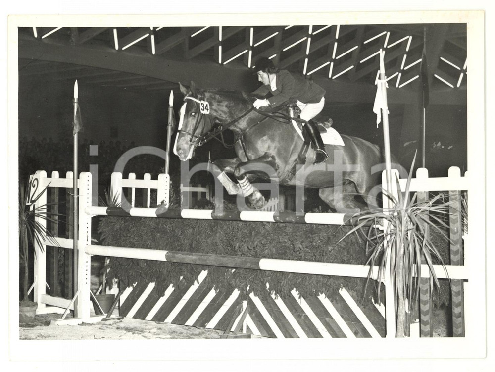1959 TORINO Concorso Ippico - Salto di LONGONI *Fotografia 18x13 cm