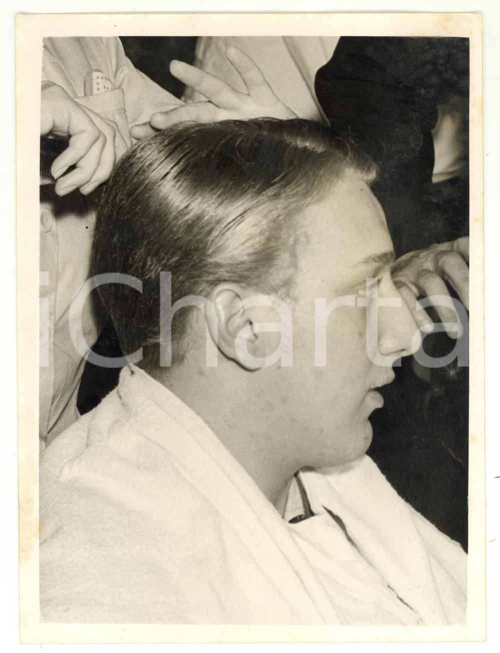 1956 LONDON Plashet Rd - Perm of George HISCOCK made by hairstylist Arthur GRAY