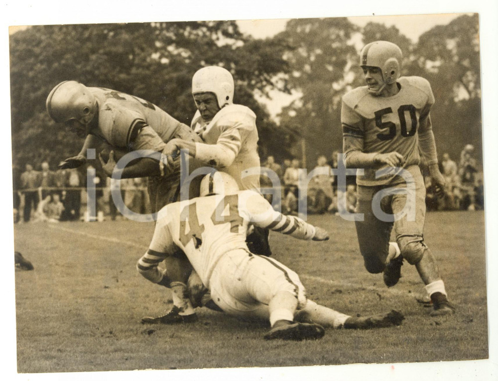 1956 LONDON American Football Season - Team Woodbridge *Photo 20x15 cm