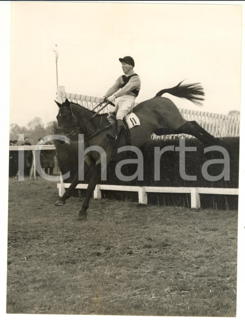 1955 HURST PARK National Trial Handicap - STALBRIDGE ROCK ridden by D. KENT