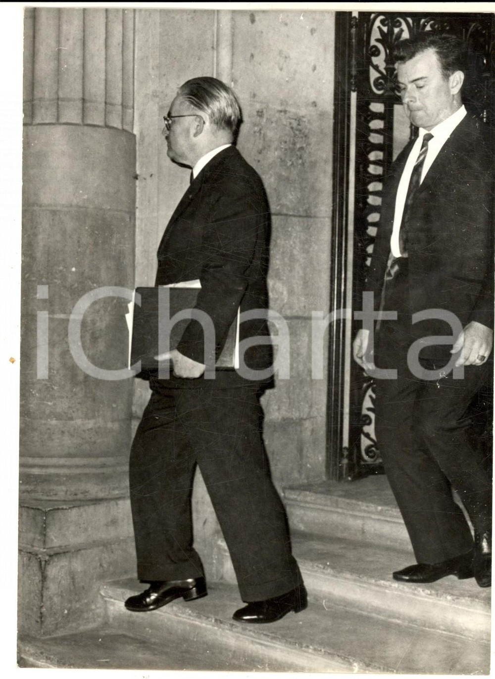 1962 PARIS Procès à Edmond JOUHAUD - Arrivée du juge Charles BORNET *Photo 13x18