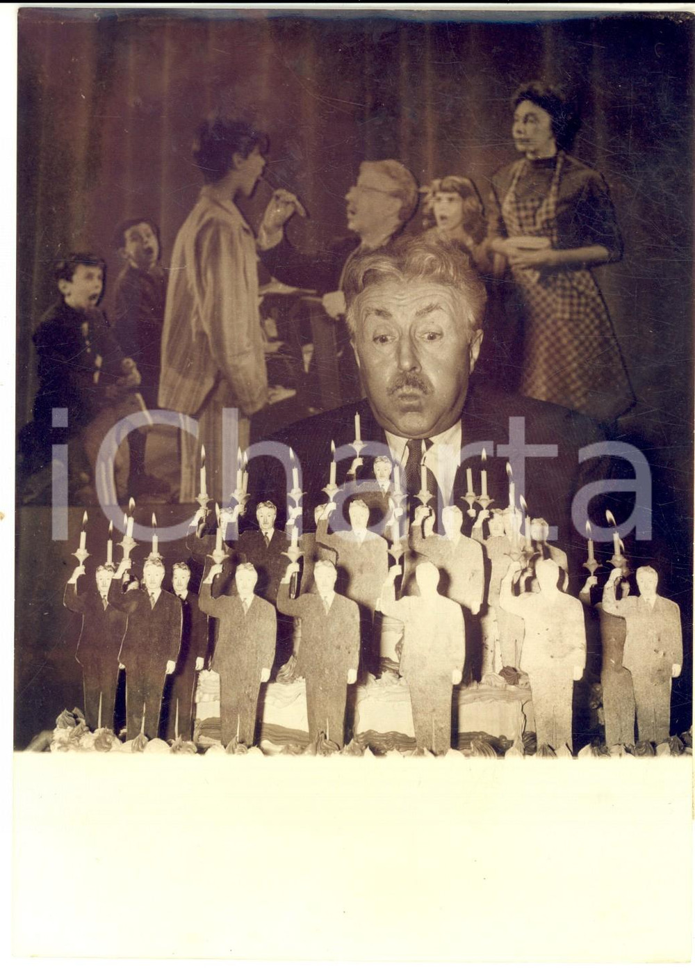 1956 PARIS NOEL-NOEL festeggia i 25 anni di carriera nel cinema *Foto 13x18