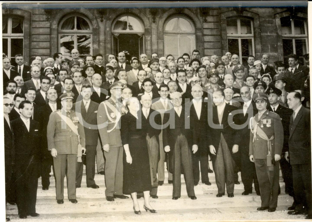 1956 PARIS Ambassade d'Italie - Réception pour Giovanni GRONCHI - Vue générale