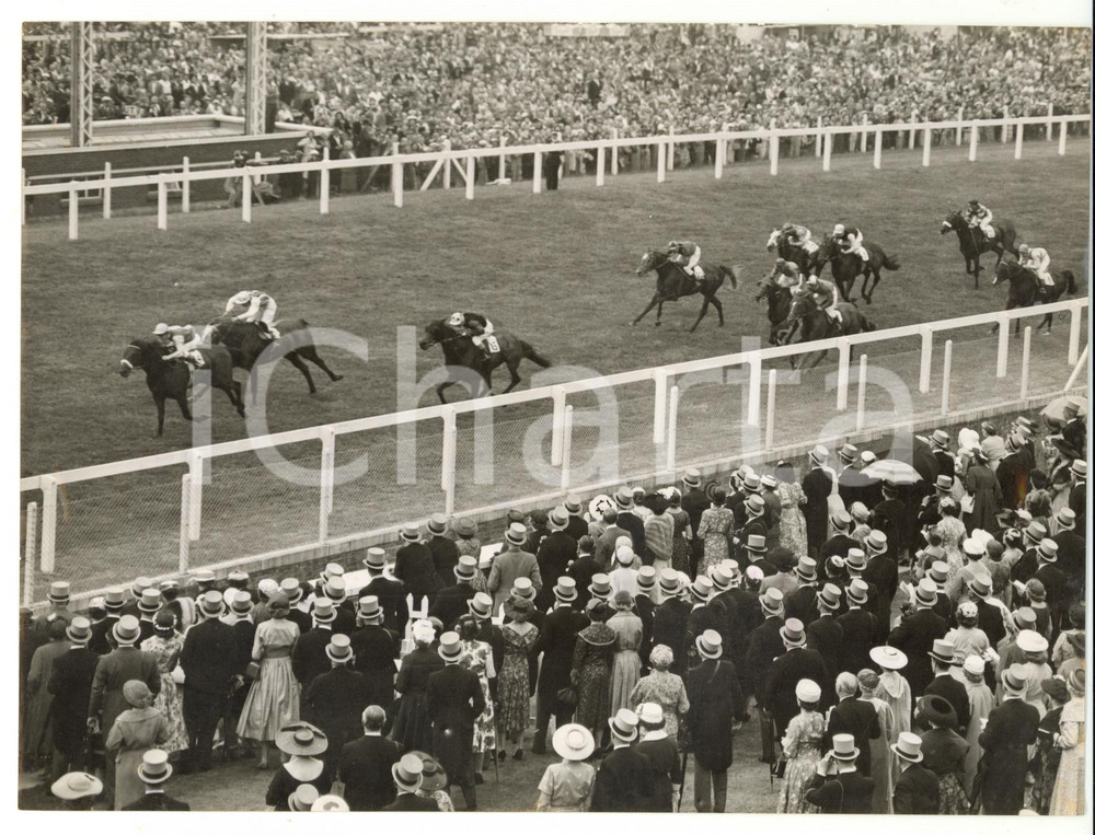 1957 ASCOT Royal Hunt Cup - Victory of RETRIAL ridden by P. ROBINSON *Photo