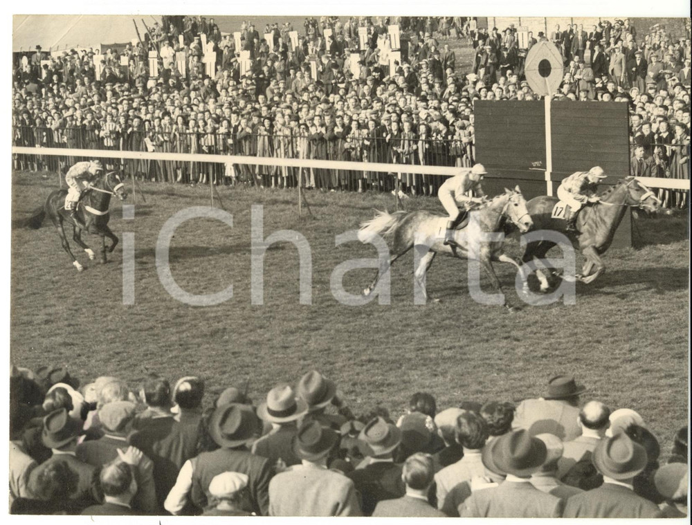 1953 LINCOLN HANDICAP - Victory of SAILING LIGHT ridden by Arthur ROBERTS *Photo