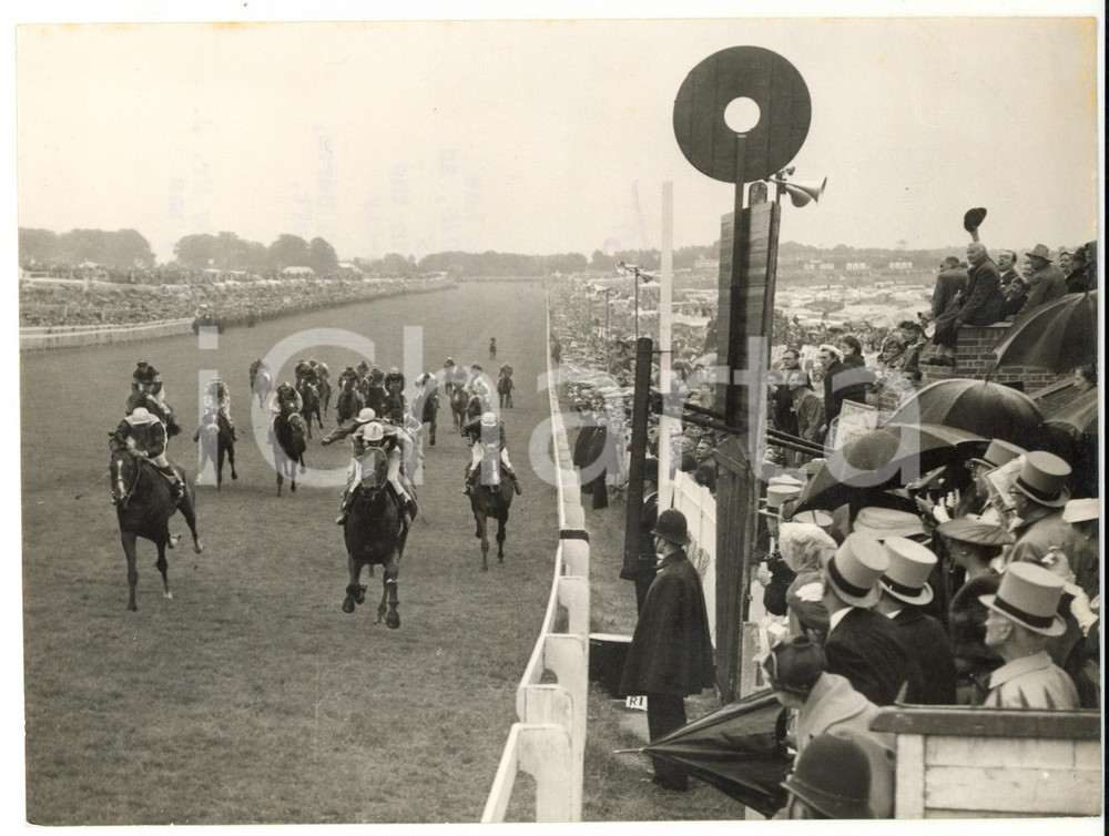 1956 EPSOM DERBY Victory of Rae JOHNSTONE on LAVANDIN *Photo 20x15 cm