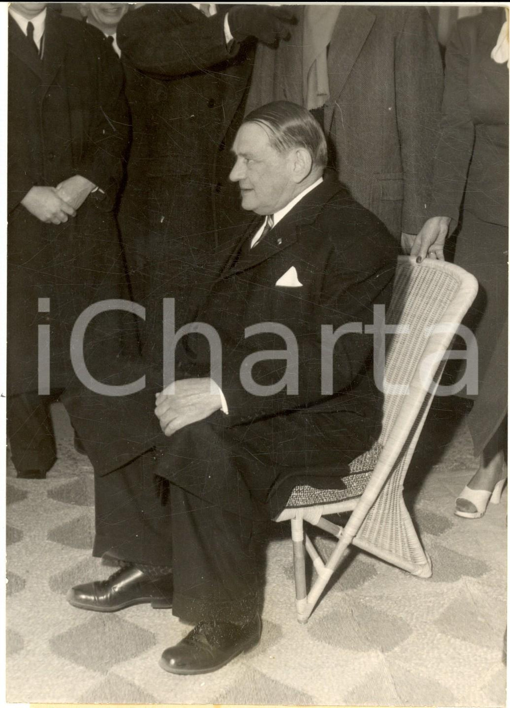 1955 PARIS Grand Palais - René COTY al Salond des Arts Mènagers - Foto 13x18