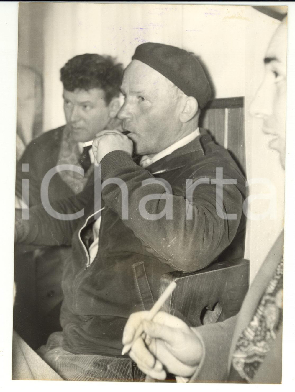Fotografia d epoca originale 1955 ca VENEZIA Romeo GIACIN vincitore TOTOCALCIO Foto VINTAGE 13x18 cm 1