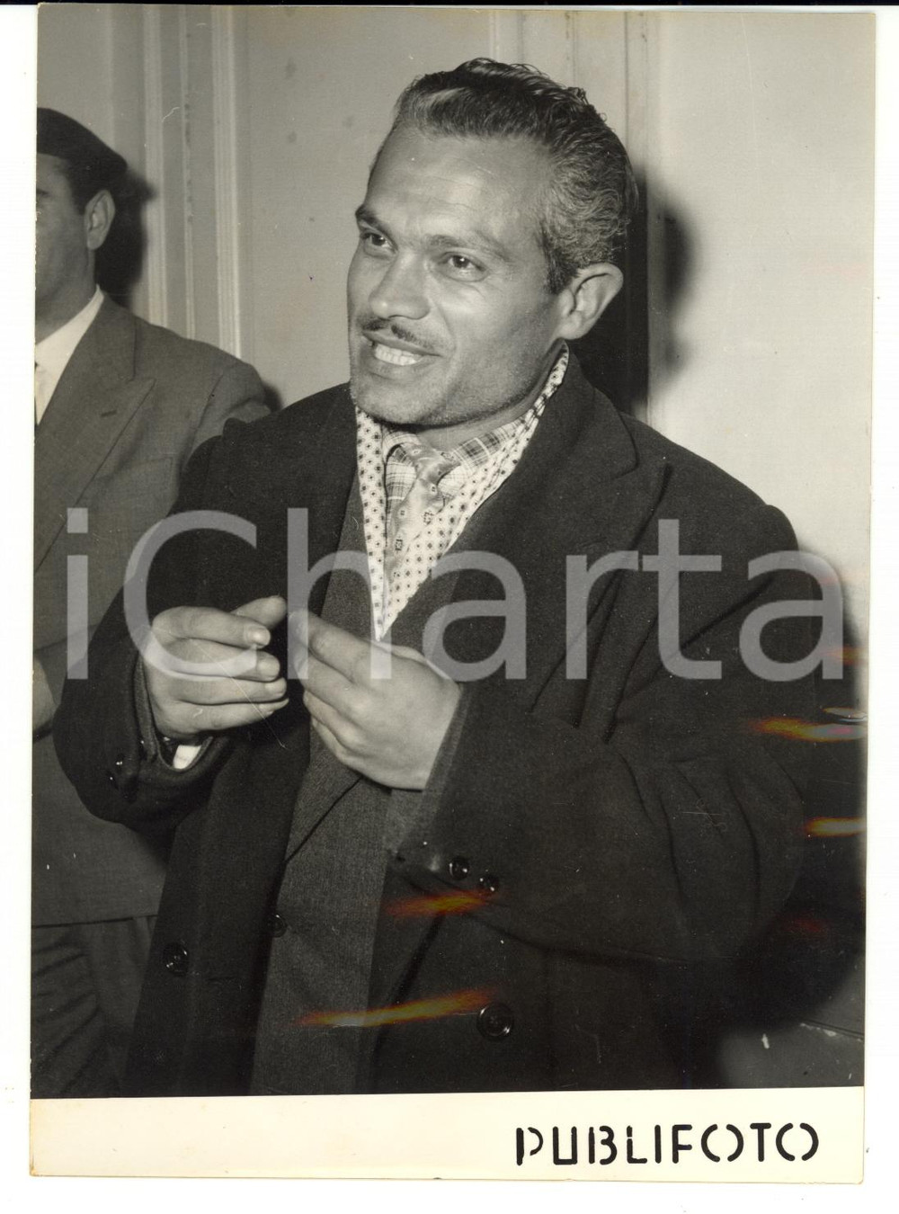 1957 NAPOLI Raffaele FUCCI vincitore TOTOCALCIO *Fotografia VINTAGE 13x18