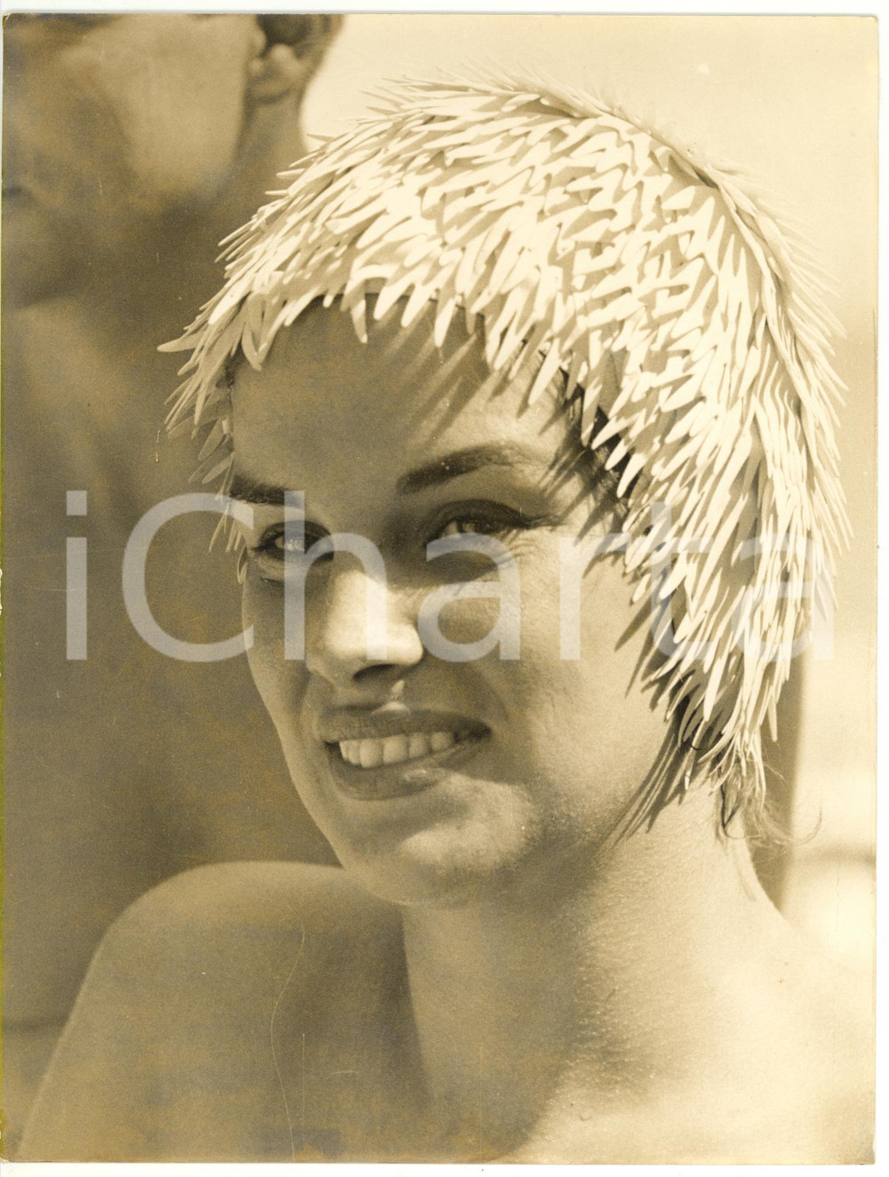 Fotografia d epoca originale 1955 ca VENEZIA Ritratto attrice Antonella LUALDI Foto 18x24 cm 1