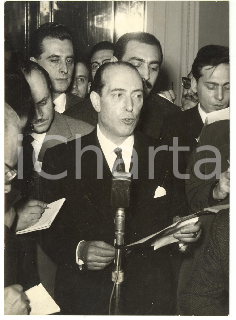 1960 ROMA Fernando TAMBRONI rilascia dichiarazioni ai giornalisti *Foto 13x18