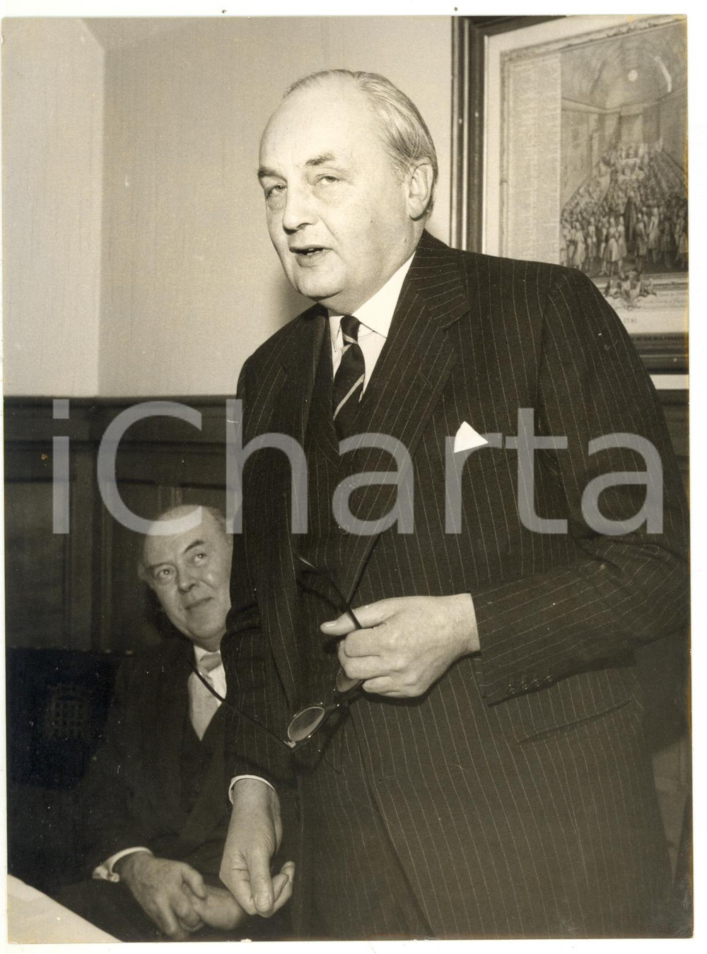 Fotografia d epoca originale 1961 LONDON House of Commons  Lord Gladwyn JEBB ambassador to Paris Photo 1