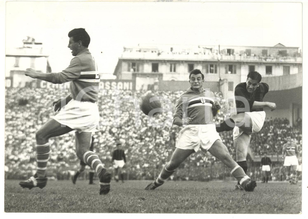 1954 GENOVA - SAMPDORIA-MILAN 0-3 - Gaudenzio BERNASCONI *Foto 18x13 cm