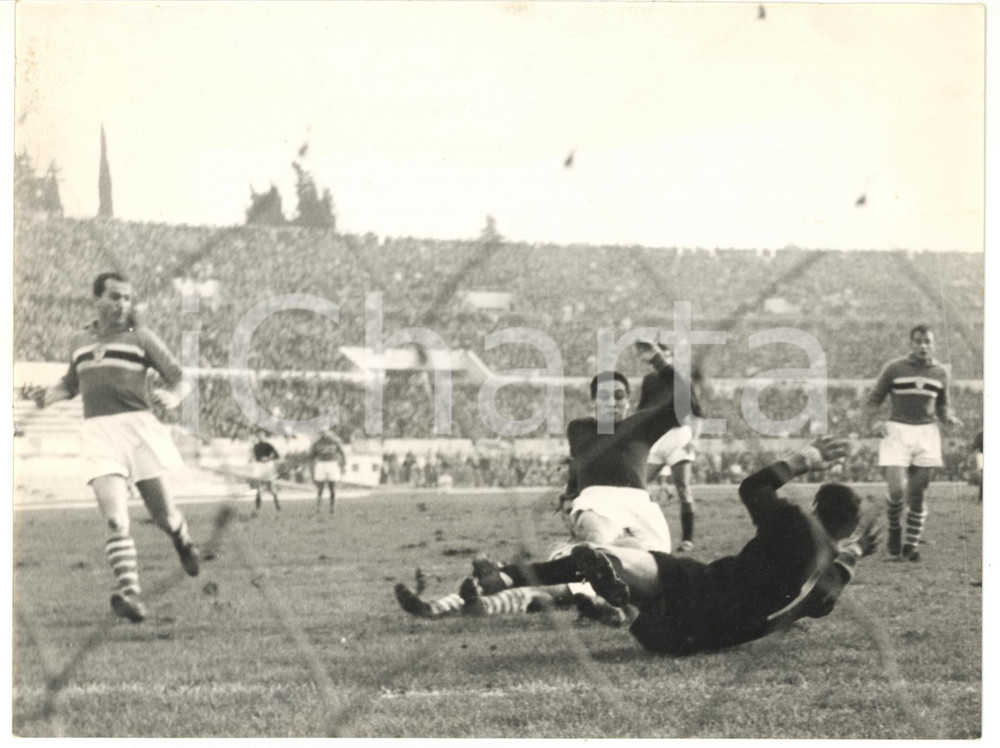 1961 ROMA - SAMPDORIA 3-2 - Azione di Francisco LOJACONO *Foto 24x18 cm