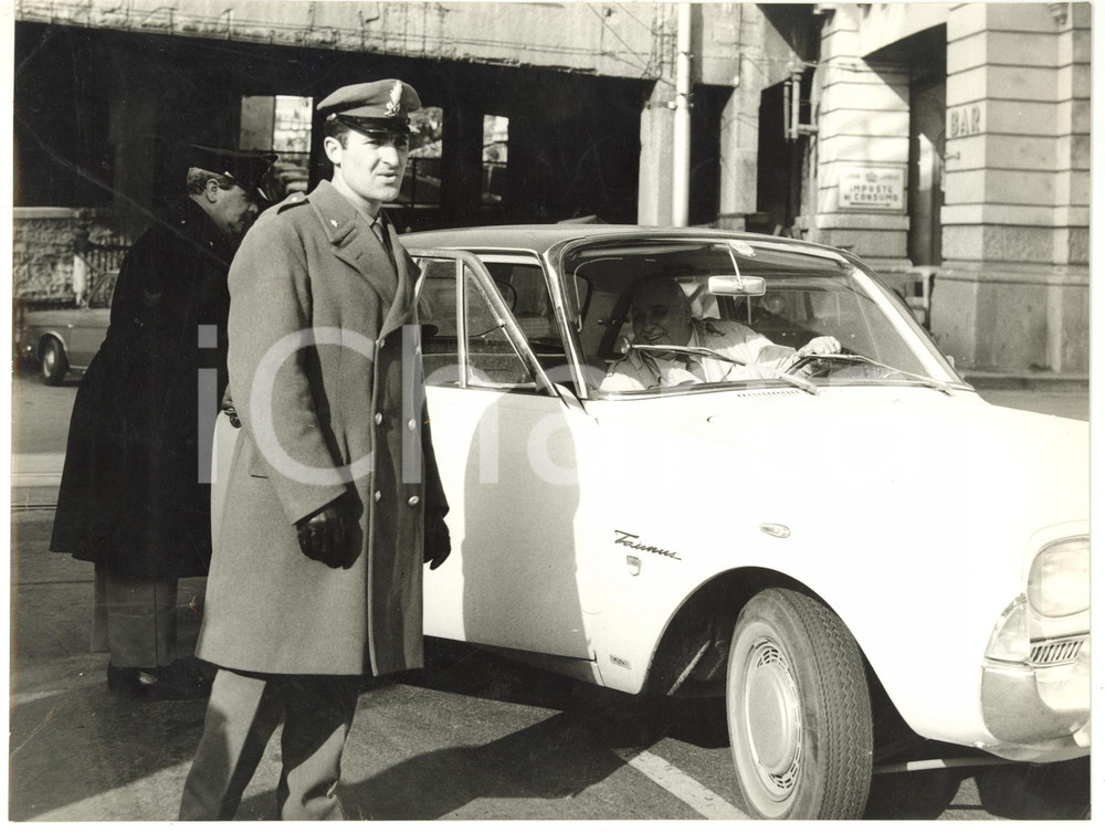 1955 ca GENOVA - Controlli GUARDIA DI FINANZA - FORD TAURUS *Fotografia 24x18