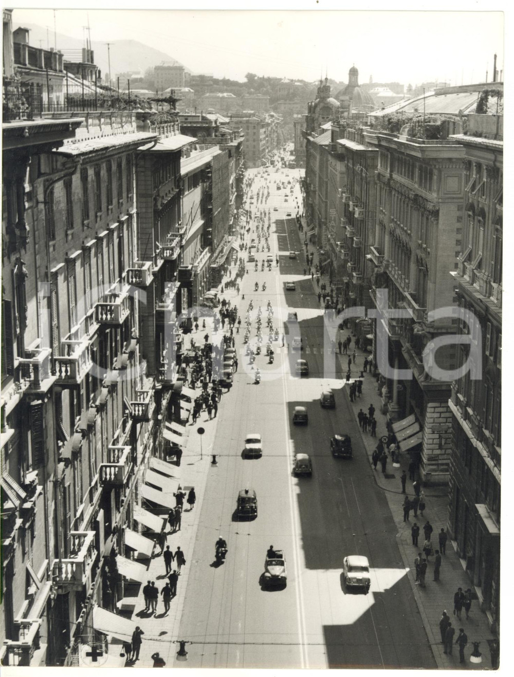 1961 GENOVA 1° Raduno Nazionale LAMBRETTA Club della LANTERNA - Veduta aerea