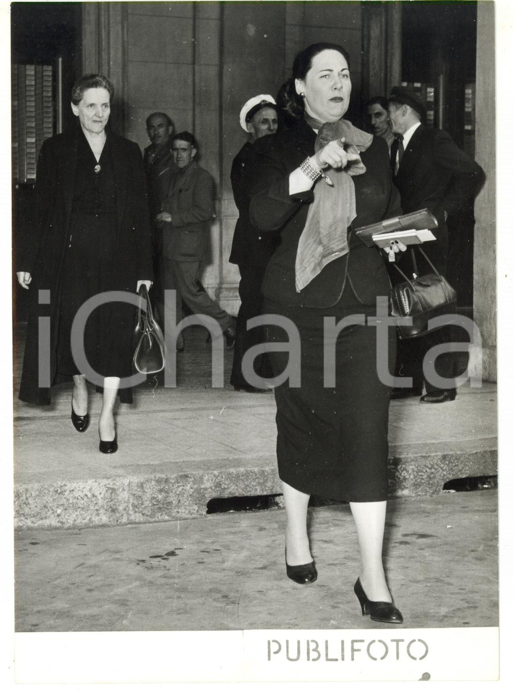 1953 GENOVA Arrivo del soprano Renata TEBALDI *Fotografia 13x18 cm