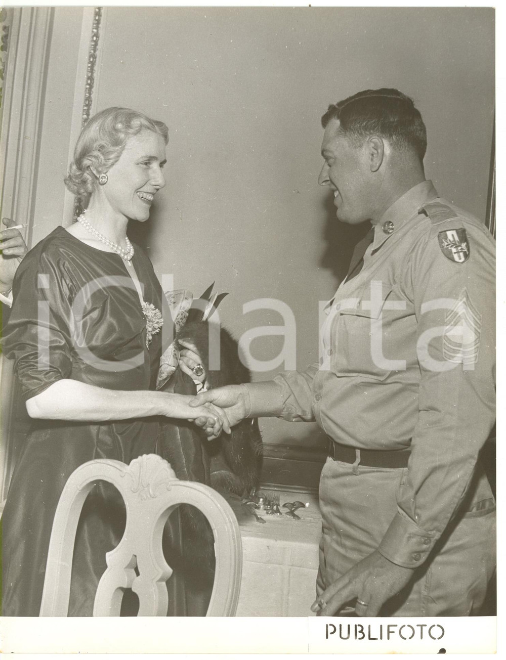 1953 GENOVA Propeller Club - Clare BOOTHE LUCE ambasciatrice USA *Fotografia